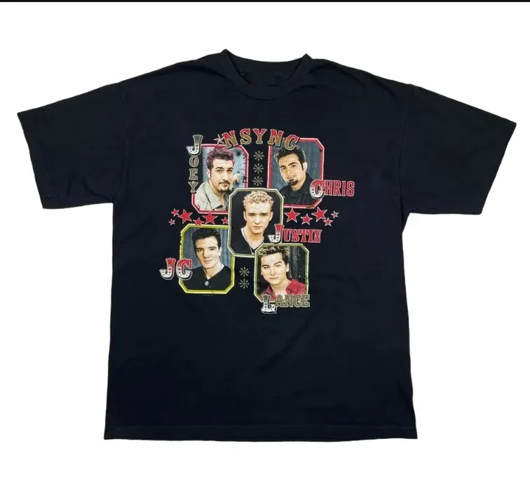 

Винтажная Футболка NSYNC Tour Band концерт 2001 для фанатов