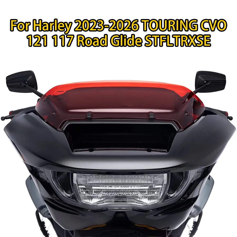 

For Harley Road Glide CVO FLTRXSE 2023 -2026 4.5" Motorcycle Front Windshield Protective Cover Deflector