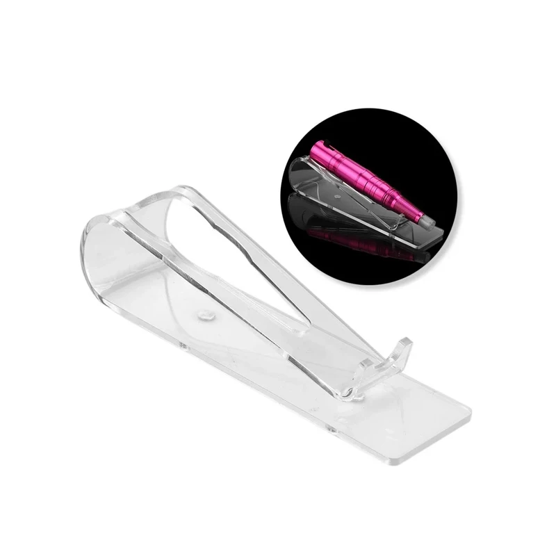 

Tattoo Machine Holder Stand Acrylic Eyebrow Pen Permanent Makeup Beauty Accessories Organizer Display Bracket Tray Support 1pcs