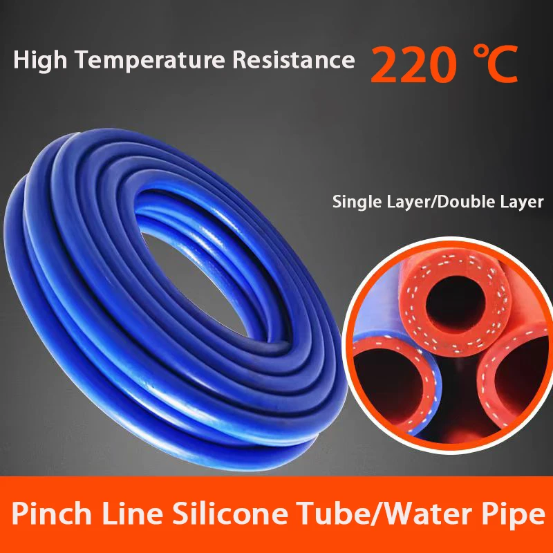 

Automotive Silicone Hose High Temperature High Pressure Resistant Vacuum Double-Layer Braided Clamp Wire Warm Air Water Pipe