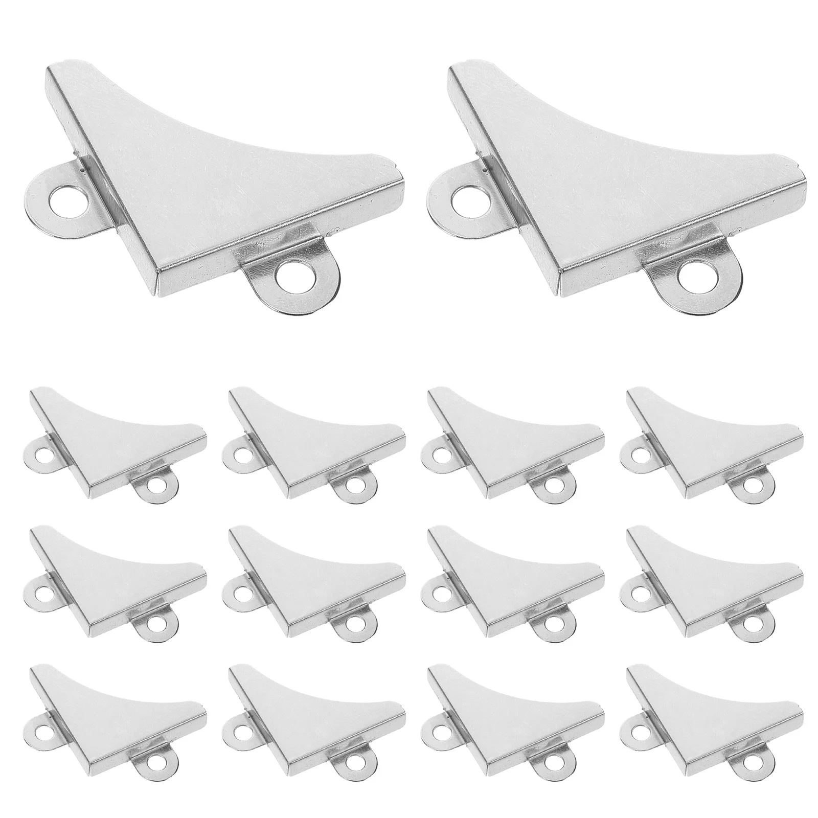 

50Pcs Metal Corner Brackets for Bathroom Mirror Mount Stable Glass Holders Heavy Duty Frame Hardware Wall Decor