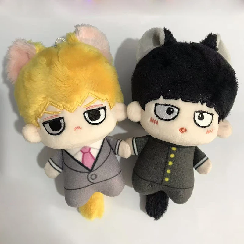 Mini Kageyama Mob Shigeo Peluche Portachiavi Portachiavi Piccola Fossetta Ciondolo Borsa Mob Psycho 100 Anime Periferico Peluche Regalo 10 CM