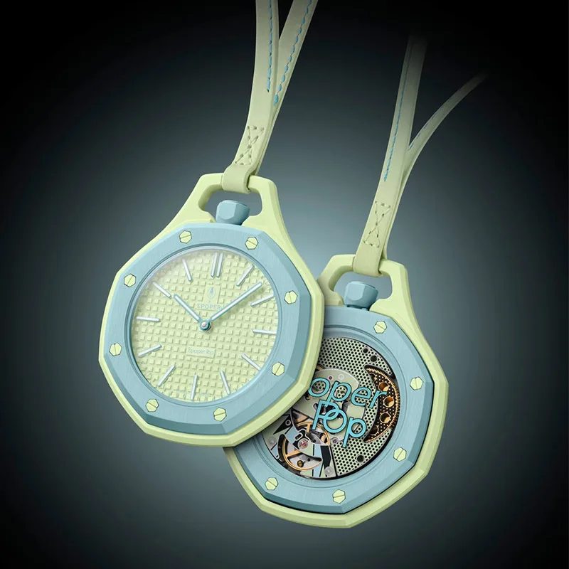New Candy Colour Simple And Casual Octagonal Pendant Table Pattern Texture Dial Classic Macaron In Contrast Watch Summer Edition