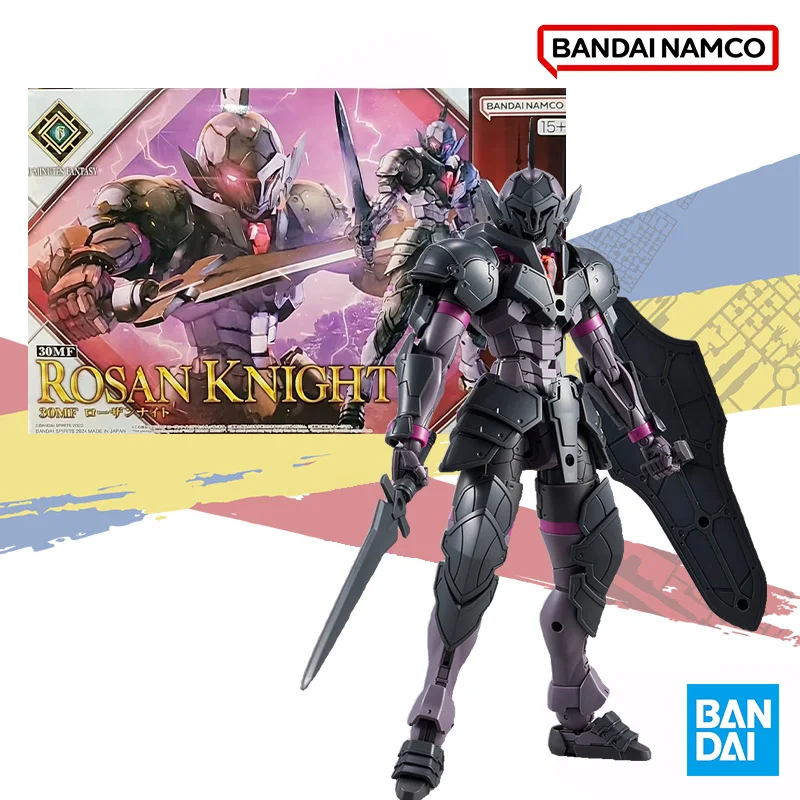 Bandai Original In Shock 30 MINUTES FANTASY  30MF ROSAN KNIGHT Anime Action Figure Assembly Model Kit Toy Gift for Kids soldier