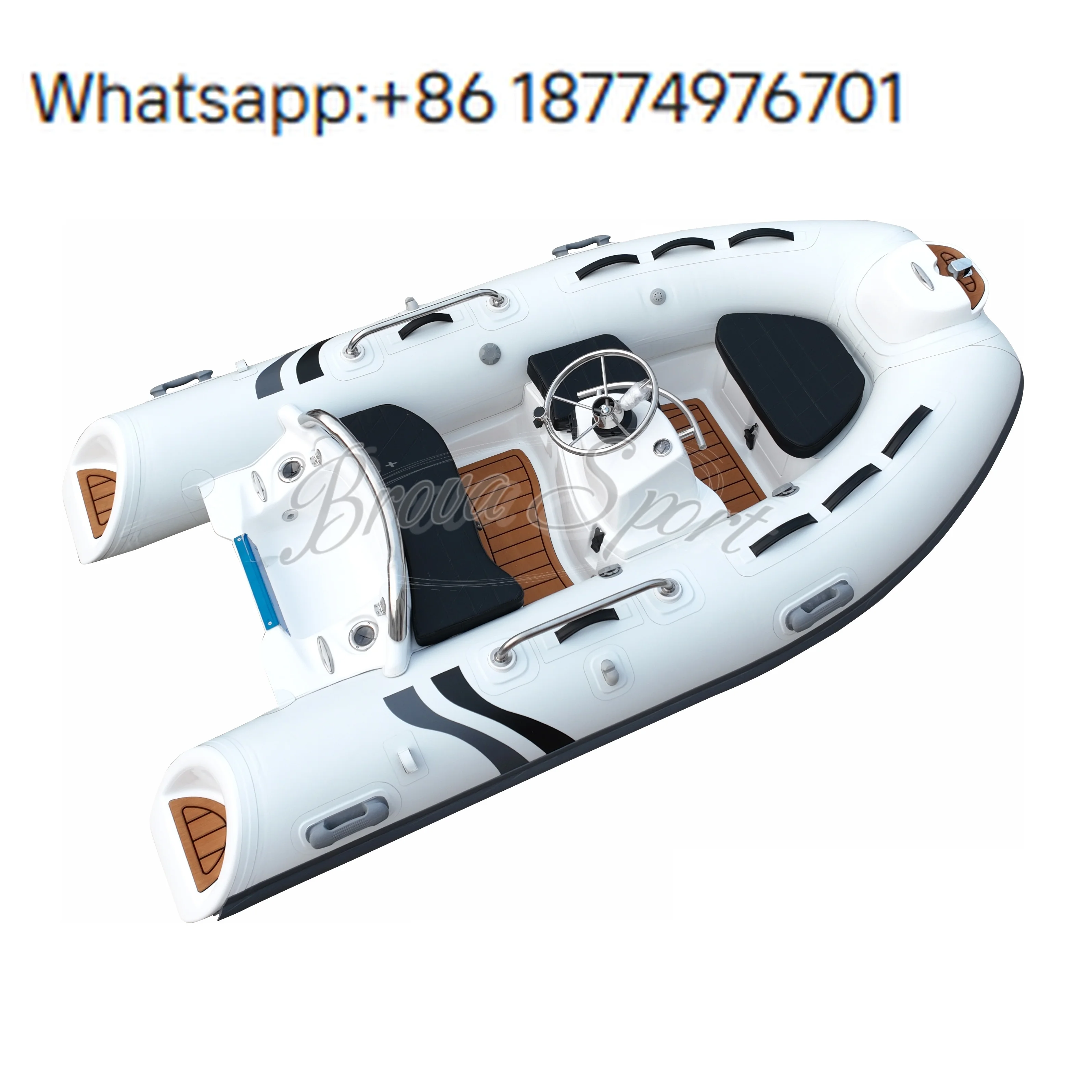 

10ft RIB 300 Rigid Double Fiberglass Hull PVC/Hypalon Inflatable Boats for Saltwater