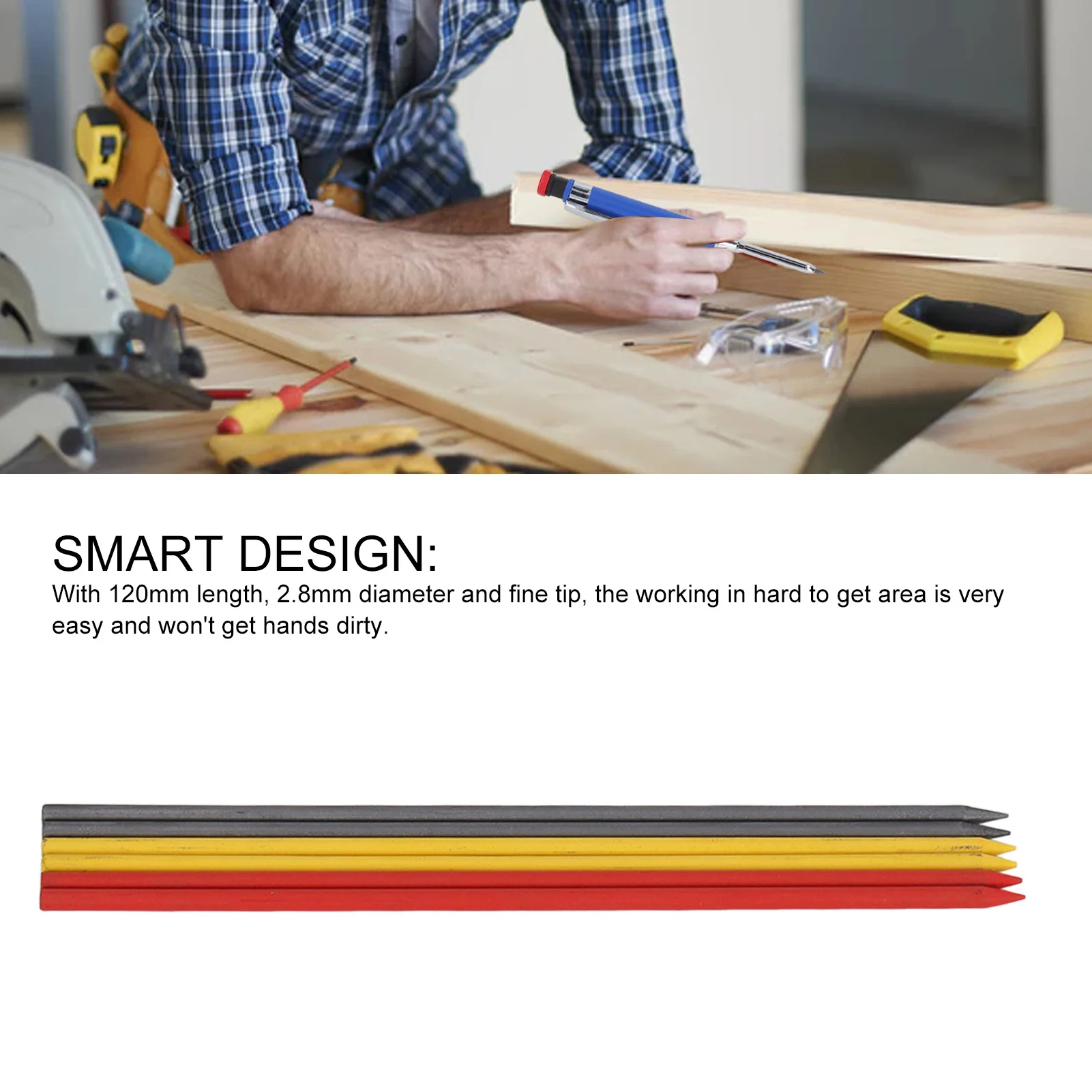 6Pcs Carpenter Penc…