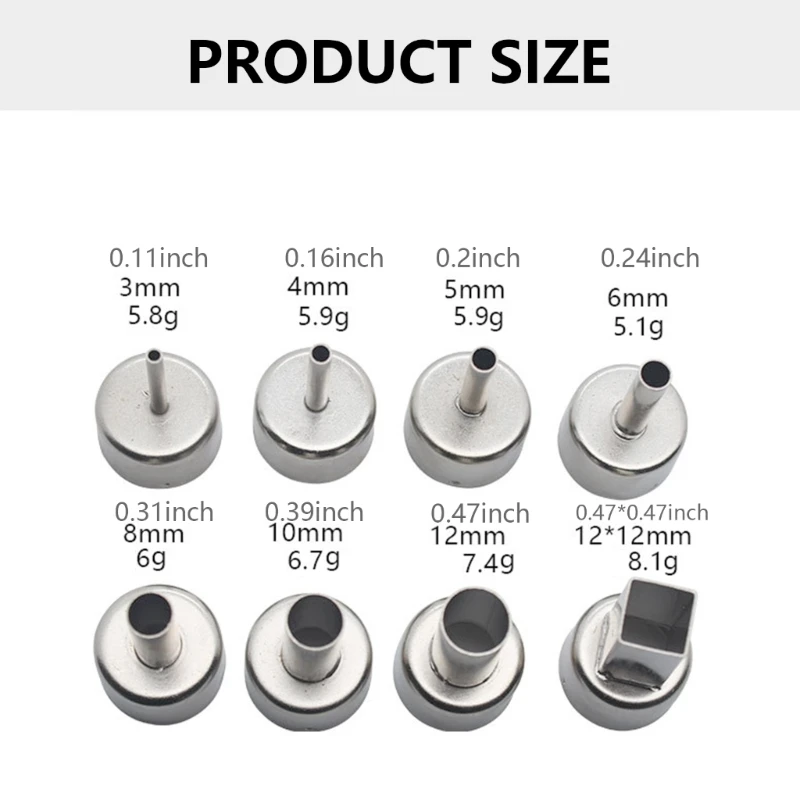 652f 8PCS BOESSEMENTS SOUDERING SEMSERING INOXED SEMPLACE 3/4/5/6/8/12mm pour 858d