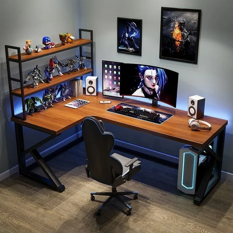 Solid wood corner computer desk L-shaped corner desk desktop home writing desk