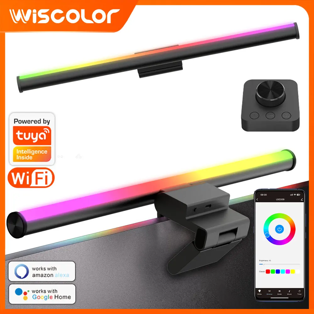 

Светодиодная RGB-лампа-монитор с USB-питанием для создания атмосферы, подвесная, с регулировкой яркости, для игровой комнаты, настольная лампа, ночник, аксессуары