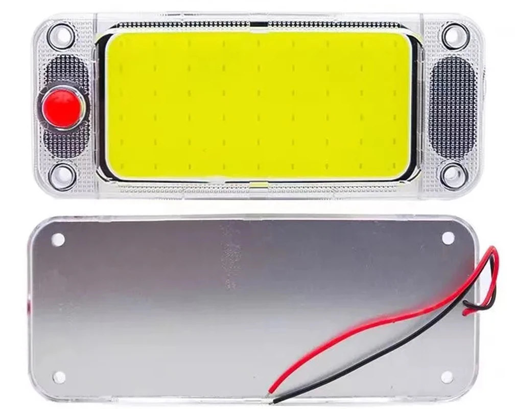 12V 24V 54 LED COB Car Reading Lights Universal Car Truck Dome Interior Reading Lamp High Brightness Cabin Roof Panel Light