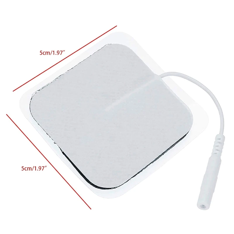 20 Pcs TENS cuscinetti per elettrodi di ricambio 2 2 elettrodi riutilizzabili spina da 2mm per massaggiatore per macchine per terapia digitale TENS
