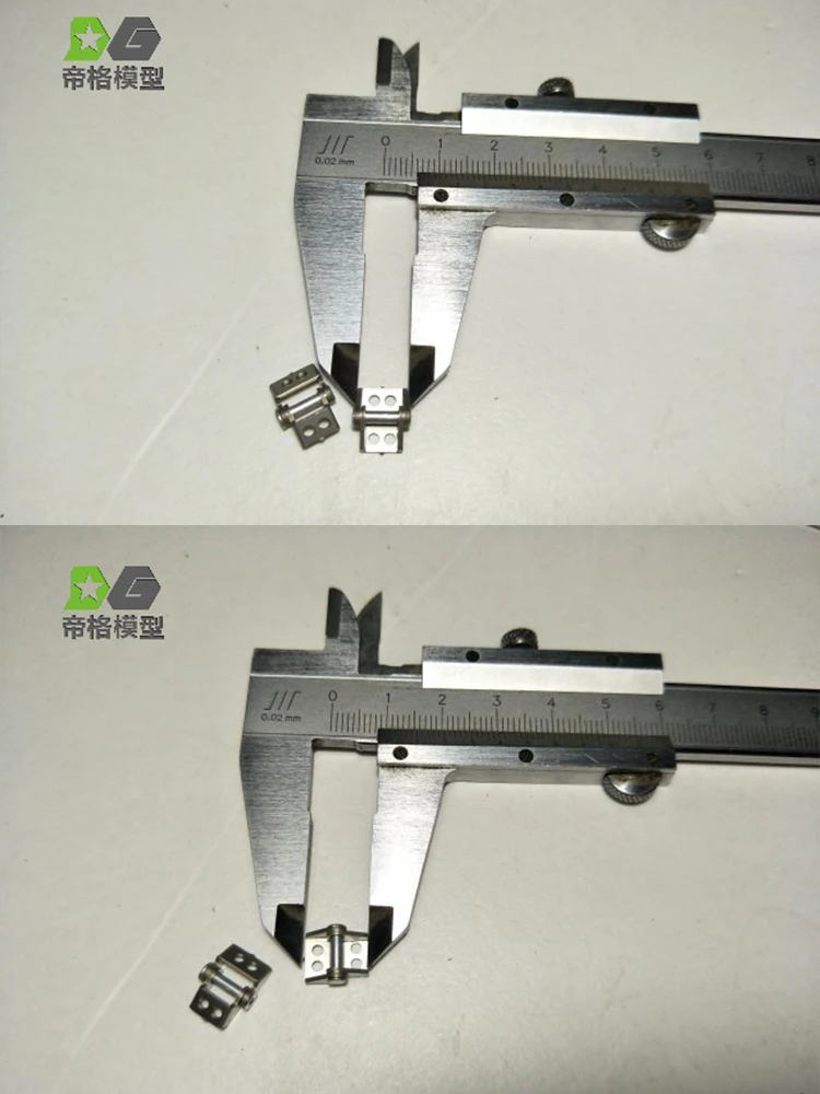 บานพับกล่องสัมภาระรถพ่วงโลหะ RC อัพเกรดสำหรับรถบรรทุก Tamiya RC 770S 56352 ขนาด 1/14 อะไหล่รถบรรทุก DIY บานพับกล่องสัมภาระรถบรรทุกโลหะ 6 ชิ้น