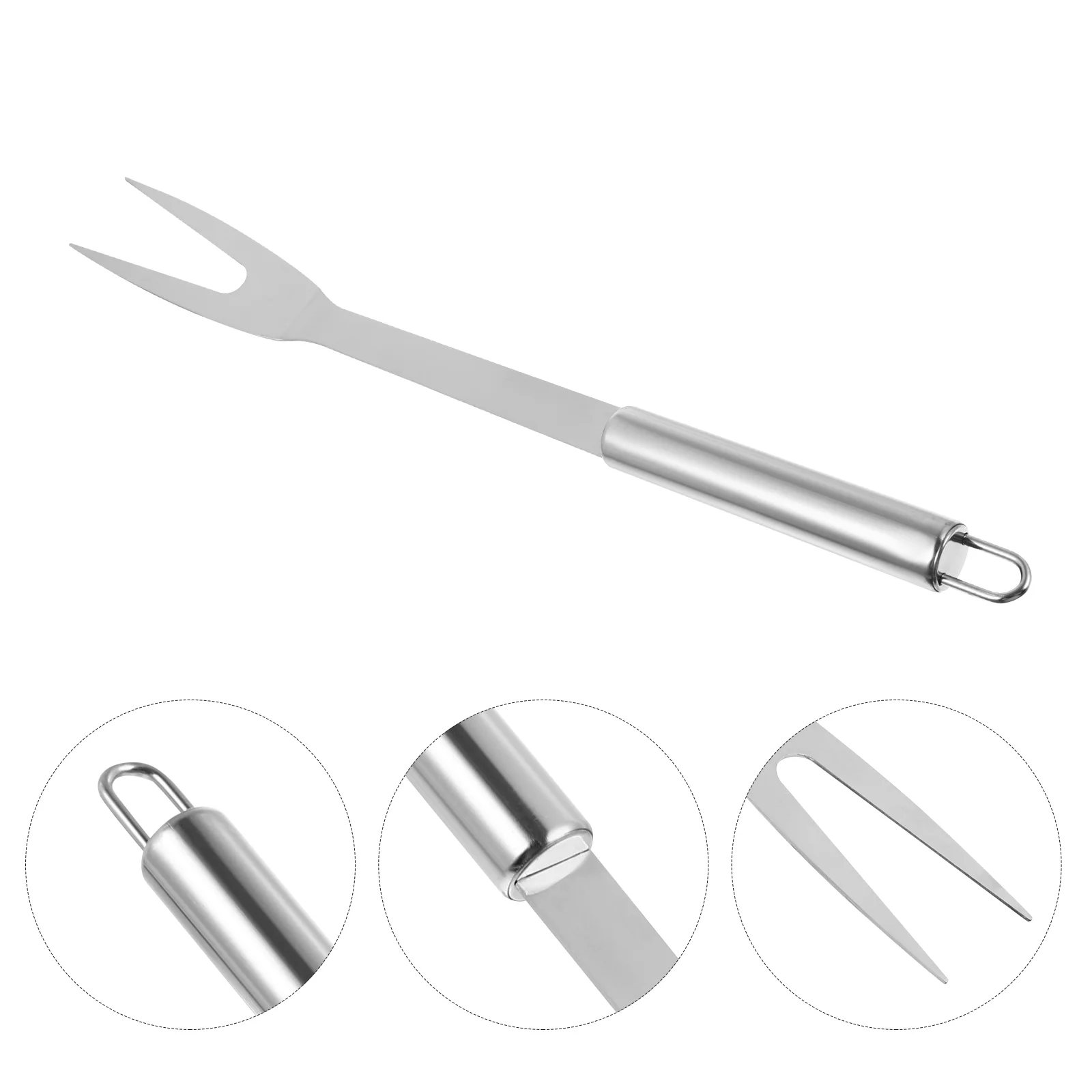 

Stainless Steel BBQ Fork Meat Forks Serving Fork Barbecue Accessories Grill Tools for Kitchen Picnic