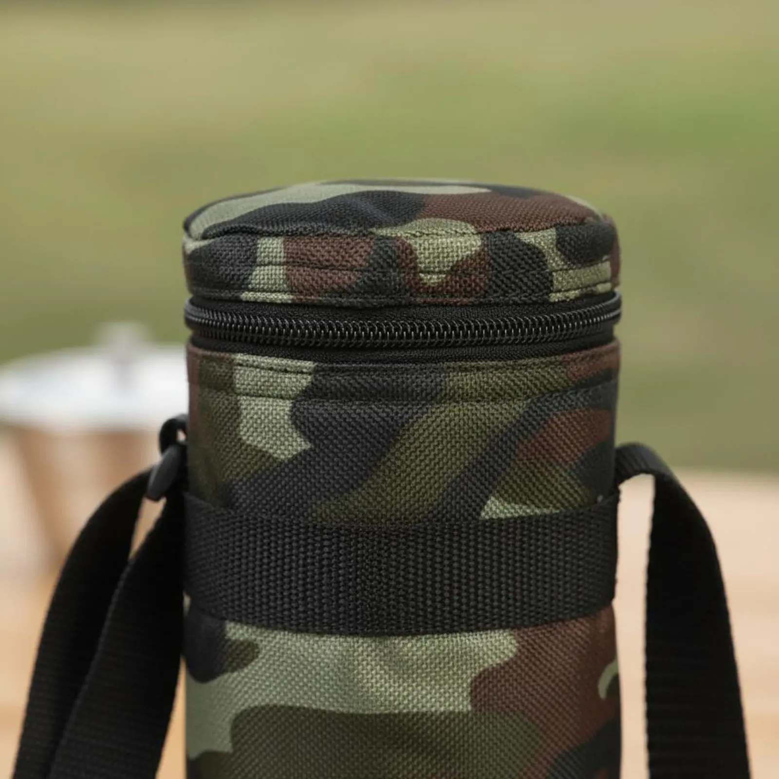

Insulated Water Bottle Bag Adjustable Strap Crossbody Bottle Chiller Bag Beverage Carrier Wear Resistant Outdoor Accessory