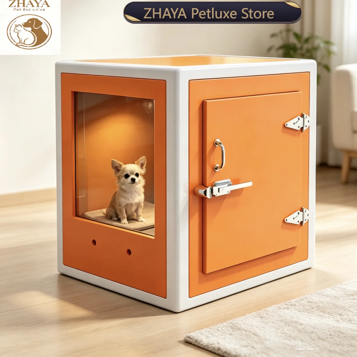 ZHAYA Pet Soundproof Box Multifunctional Indoor Acoustic Cabin Quiet House for Cats Dogs Birds Parrots Small Display Storage