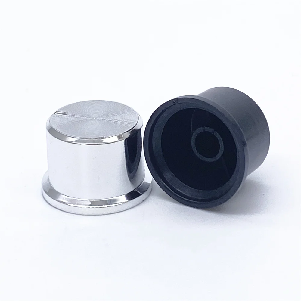 2PCS 25*17mm Potentiometer Knob Cap Encoder Volume Control Knob Audio Knob for Rotary Taper Potentiometer Hole 6mm Knob