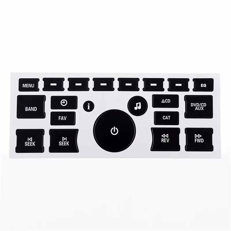 Car Radio Dashboard Control Button Repair Decals A/C Button Sticker for GM Chevrolet Accessory Interior Decorative Sticker