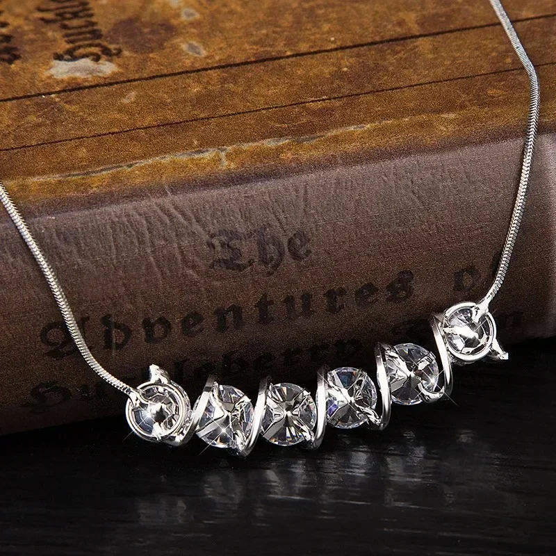 

Женское ожерелье с цепочкой на ключицу, модное ожерелье для одежды, короткое ожерелье с волнами из циркона, ожерелье в стиле ретро