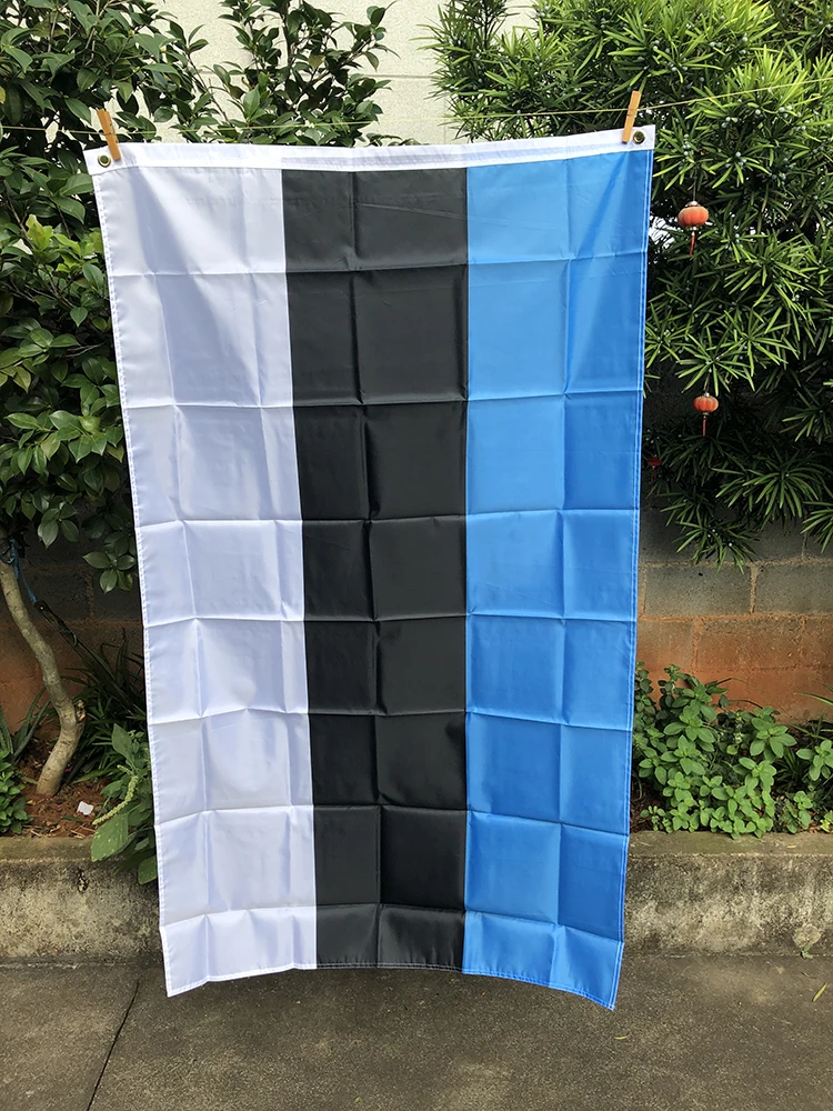 Z-ONE FLAG Estonia flag 90 X150cm polyester hanging Estonia National flag Indoor Outdoor Home decoration Bannerr