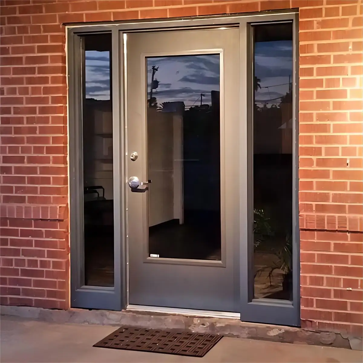 Sixinalu Sliding Doors For Home Office Exterior Entry Front Doors Aluminum Alloy Household Front Main Door Custom Entrance Door