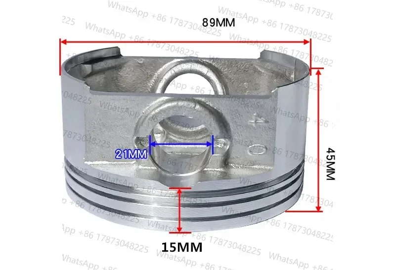 EX40 Piston kit 89mm for Robin EX40 RGX7800 engine motor generator Wacker Concrete cut off saw rail saw piston ring pin clip kit