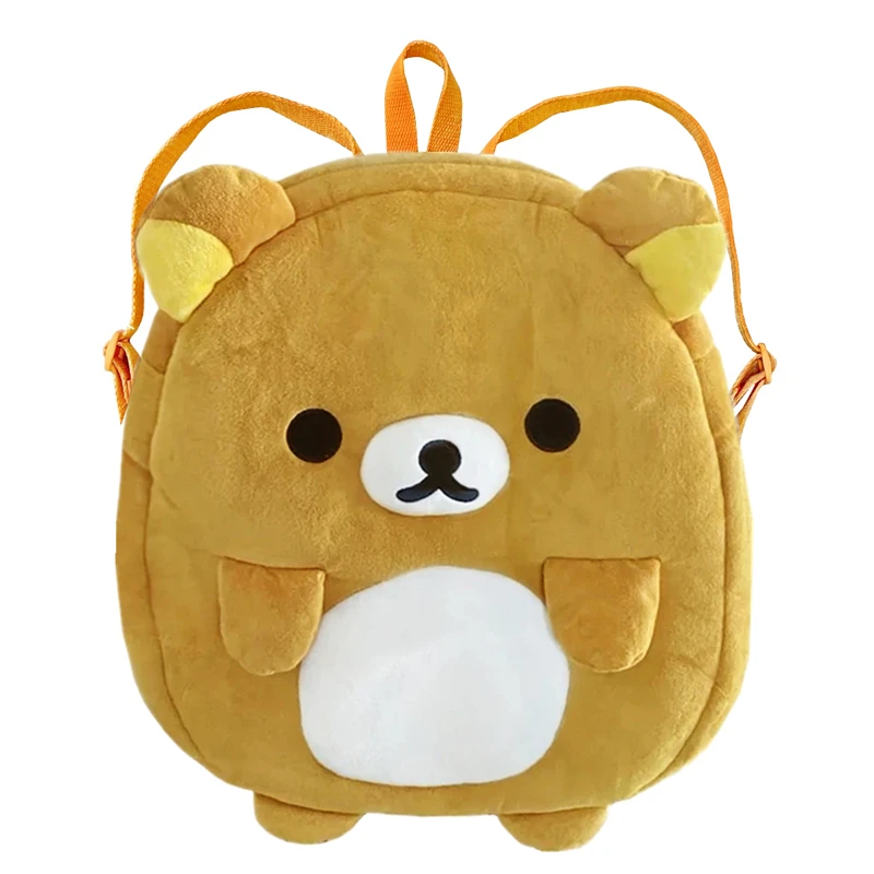 Rilakkuma Bear Pluszowy plecak Śliczne torby dla kobiet Dzieci Dziewczyny Chłopcy Kawaii Anime Tornister Plecak