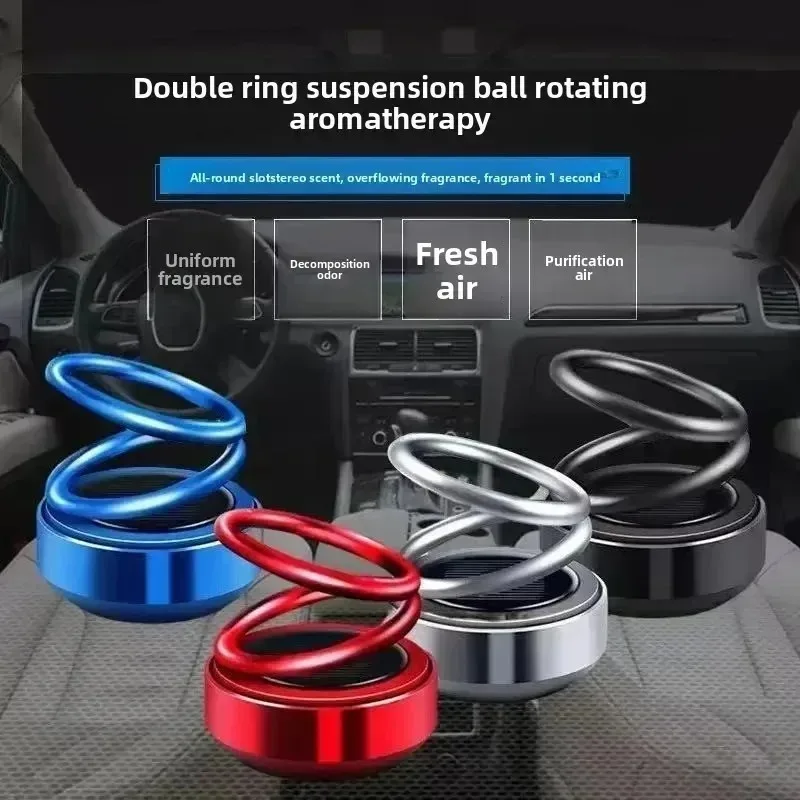

New for Car Air Fresheners Aroma Double Vehicle Diffuser Decorations Accessories Rotating Auto Aromatherapy 1pcs
