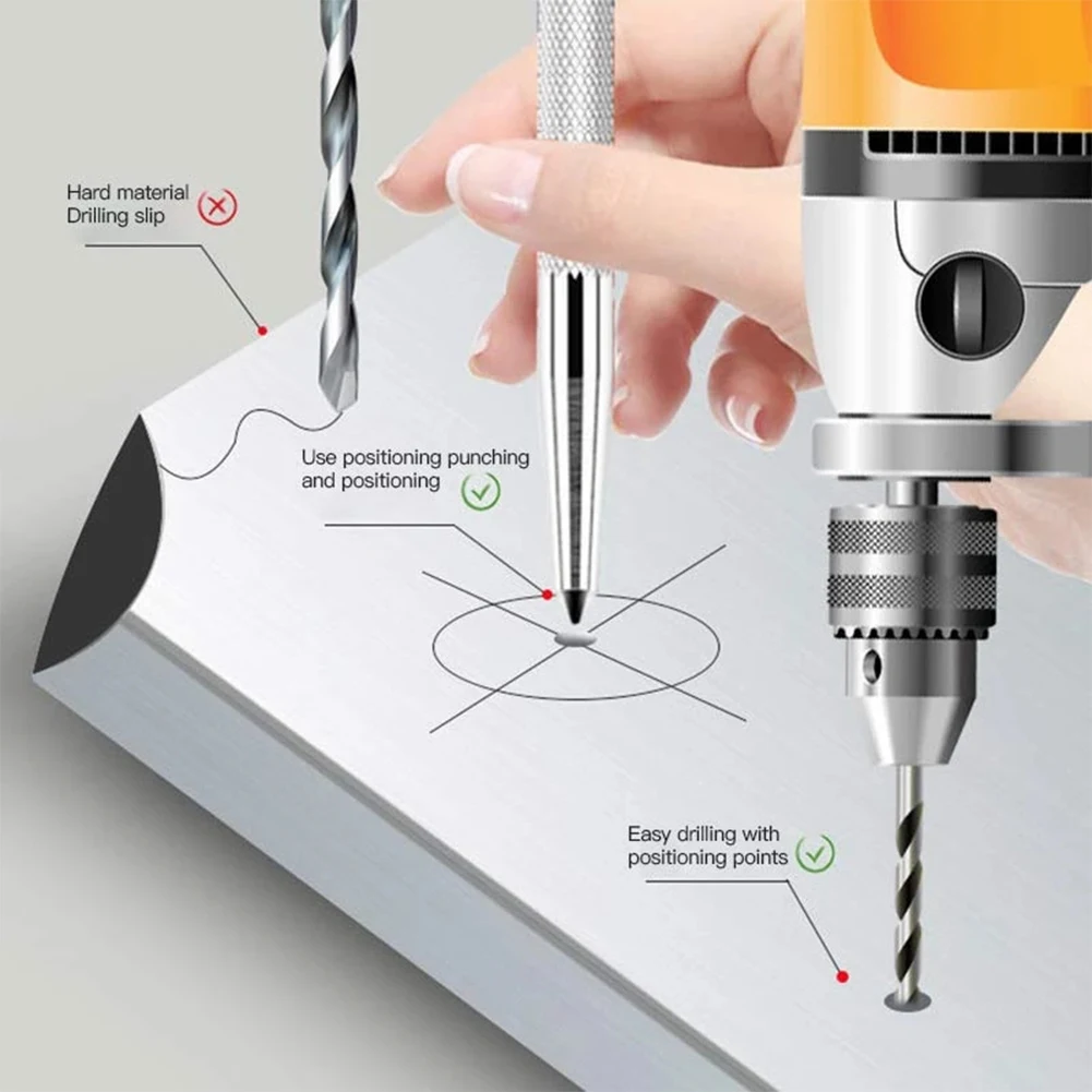 

Punch Positioner Punching Tip Punch Centering Positioning Drilling Hole Drilling Marking Positioning Punching Center Hot Sale