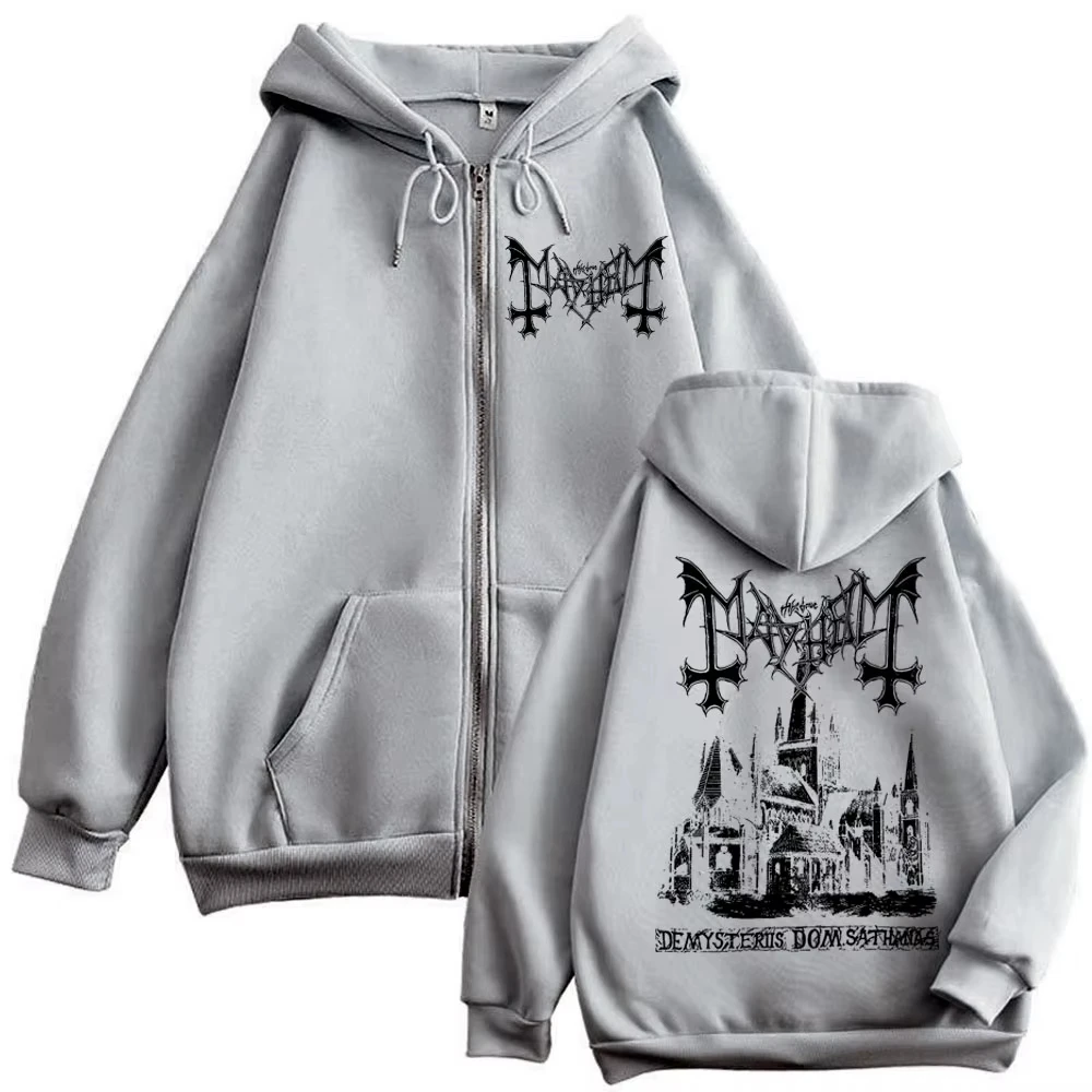 محدودة الفوضى دي Mysteriis Dom Sathanas Merch سستة هوديس الموت الأسود المعادن روك باند زمم البلوز الرجال النساء الشارع الشهير