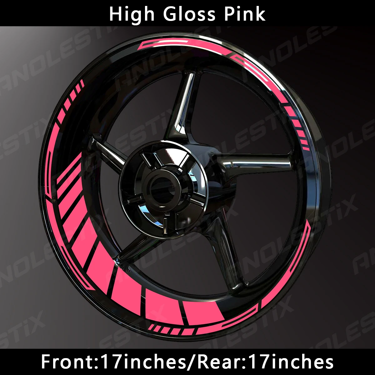 Reflective Motorcycle Wheel Stickers Hub Decal Rim Stripe 17 Inch Fit For YAMAHA Honda Kawasaki Suzuki BMW KTM Husqvarna Triumph image 3