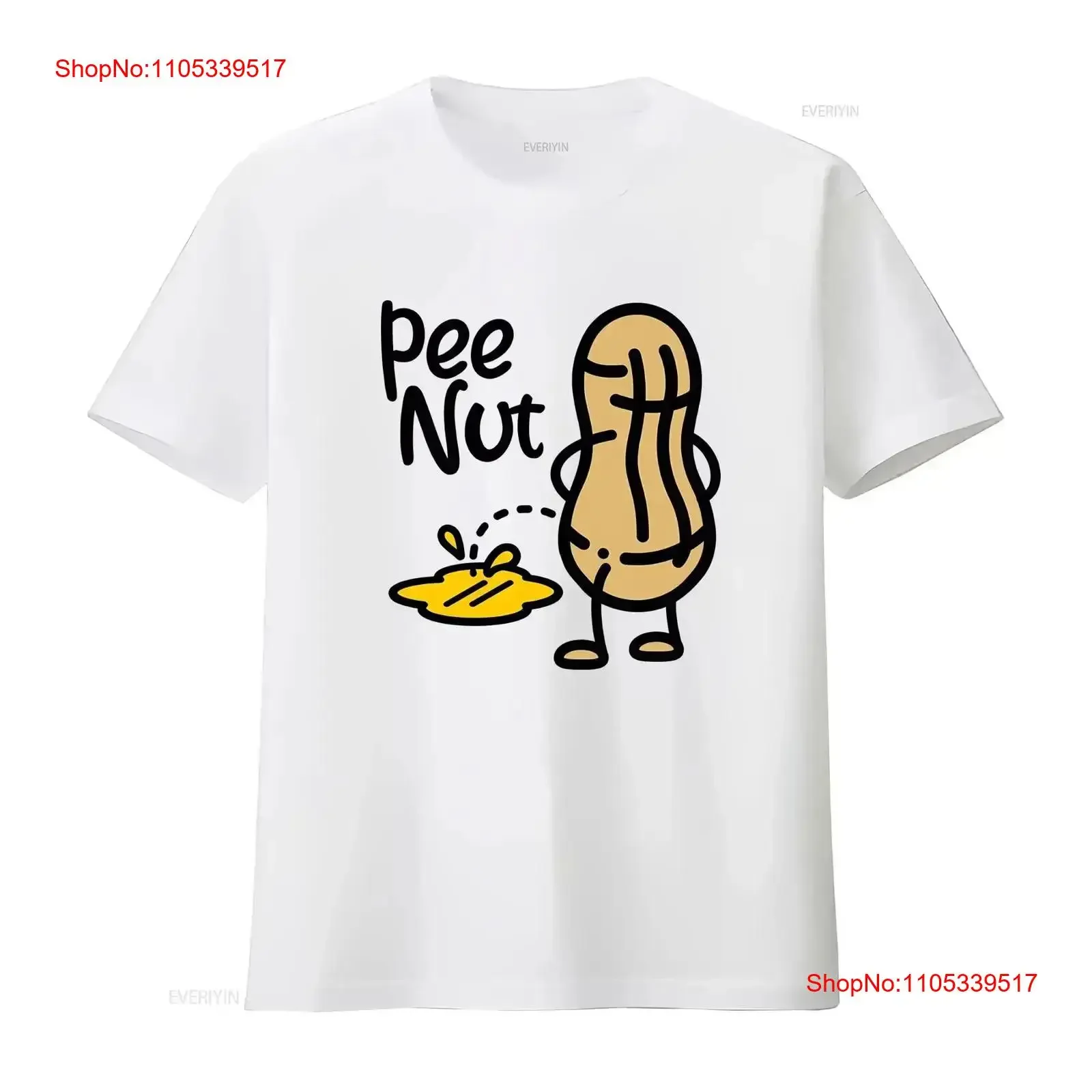 PEE NUT Peenut Peanut Comic Cartoon Sayings Comedy Funny Fun T Shirt vintage Washed graphic Comfortable Breathable Stretched