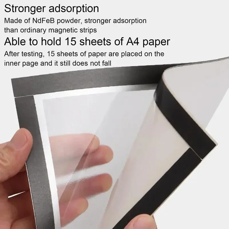 5/10/20 قطعة إطار عرض الملصق المغناطيسي A4/A5/A6 ذاتية اللصق غير تطوير صور الفن الجدار ملصق إطار جدار قابل لإعادة الاستخدام