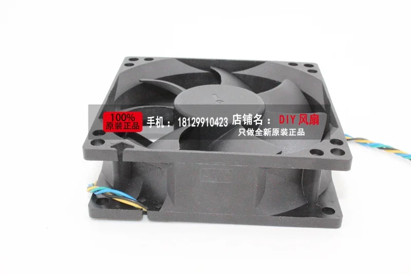 จินหลิงเก๋ สำหรับ AVC DS08025B12U 8025 12V 0.35A พัดลมระบายความร้อนขนาด 8 ซม.