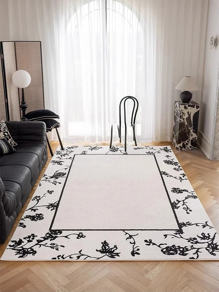 French carpet living room sofa coffee table blanket bedroom waterproof premium floor mat light luxury cloakroom