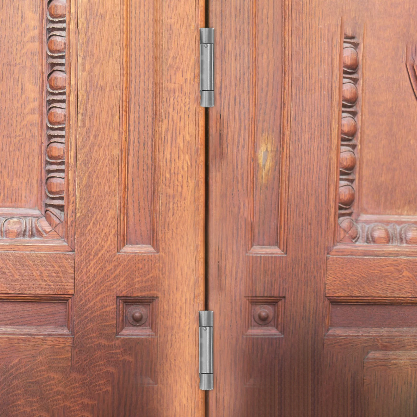 

1Pair Double Swinging Door Hinges Stainless Steel Spring Loaded Adjustable Self Closing Hinges Heavy Duty Door Butt