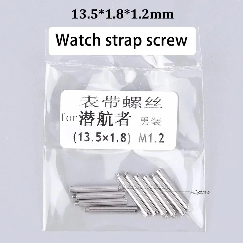 Watch Strap Screw Buckle Screw for Rolex Daytona Submariner Stainless Steel Watchband Slotted Screws Rod Shaft Watch Buckle Bolt