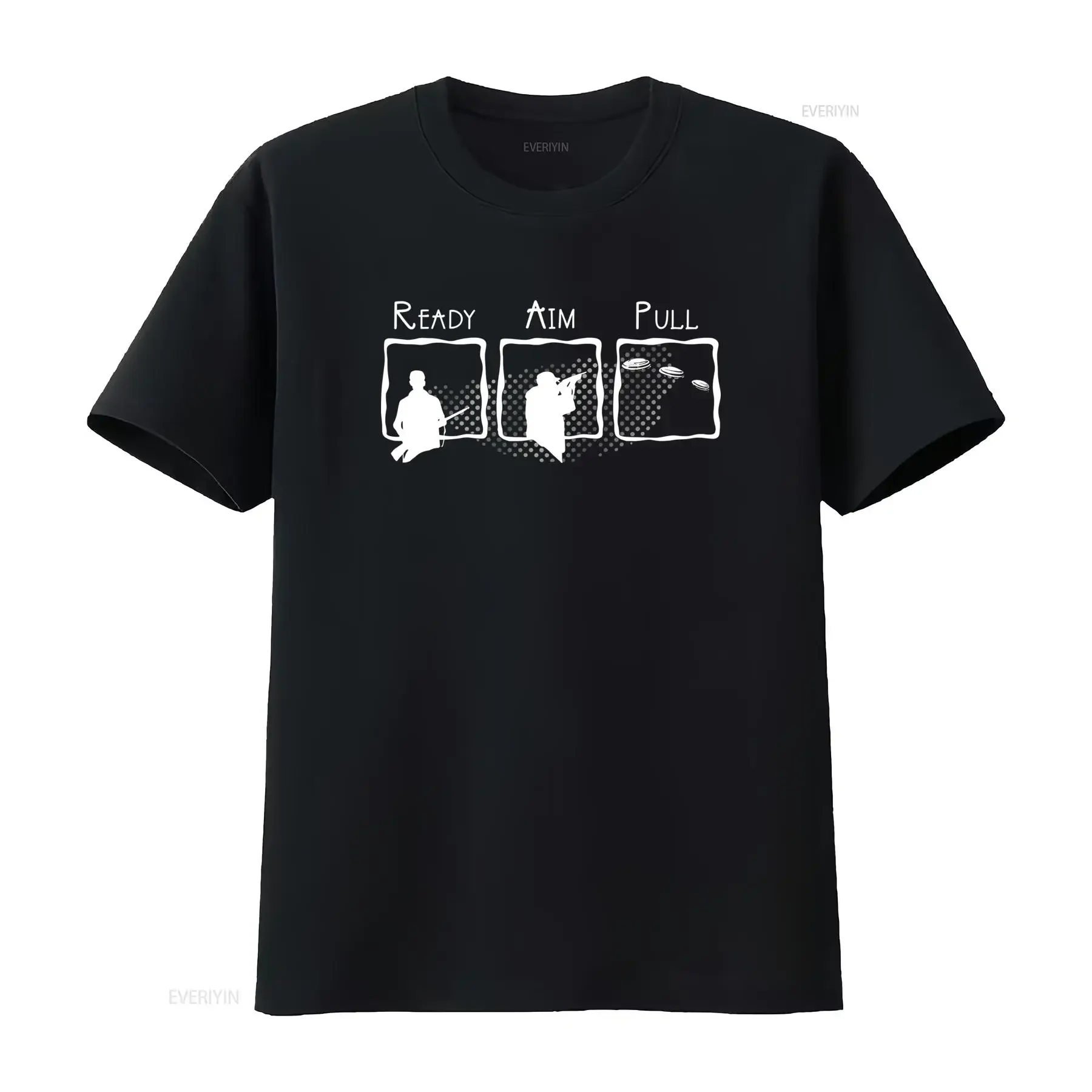 New Limited Edition Skeet Trap Shooting Sporting Clays Ready Aim Pull T Shirt vintage Washed Versatile graphic Breathable