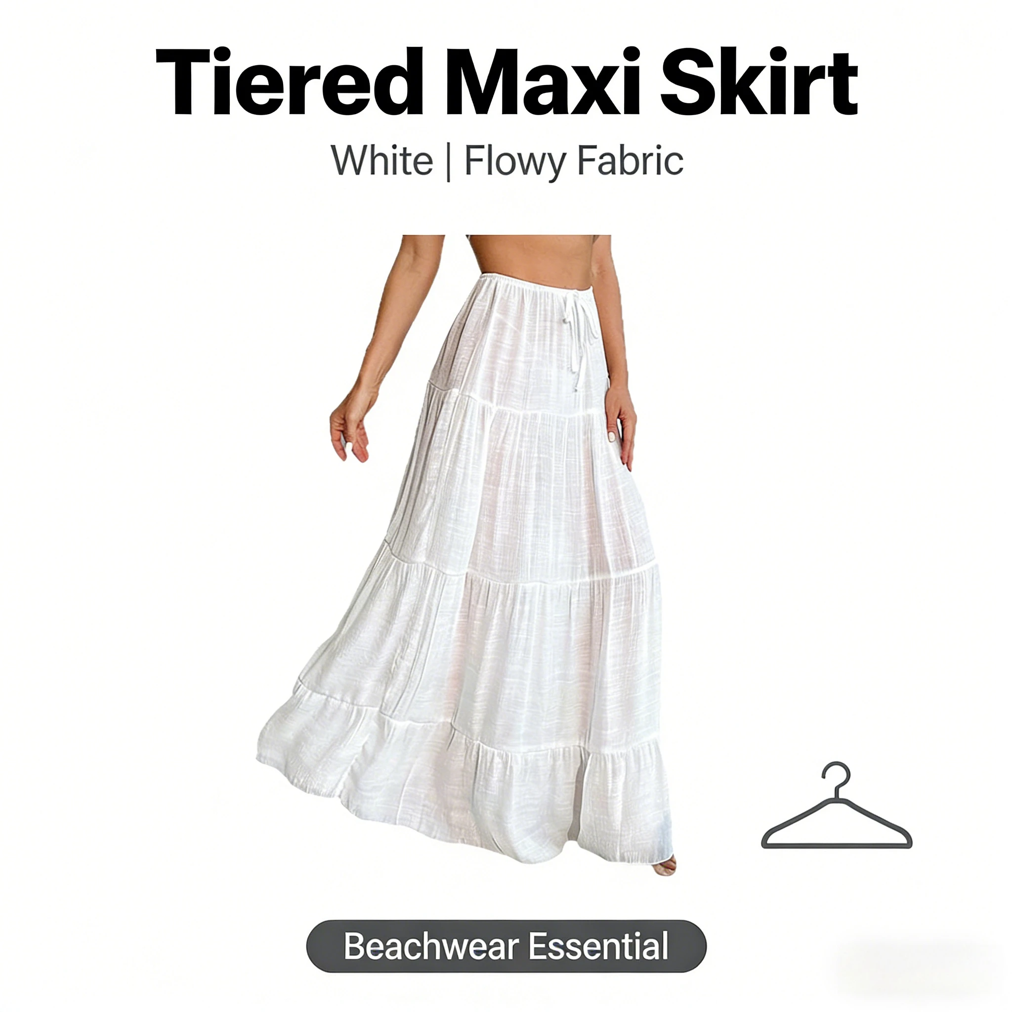 

2025 cross-border European and American new beach skirt women's leisure vacation solid color pullover swimsuit with skirt