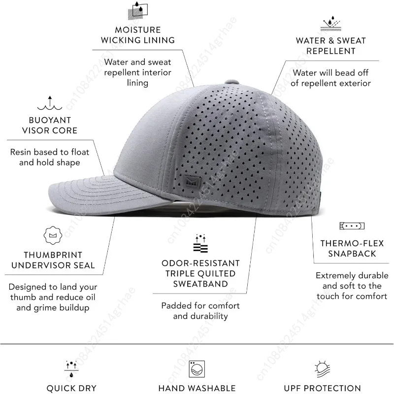 ميلين A-Game Hydro، قبعات Snapback الأداء، قبعات بيسبول مقاومة للماء للرجال والنساء، قبعة الجولف أو الجري أو التمرين #2