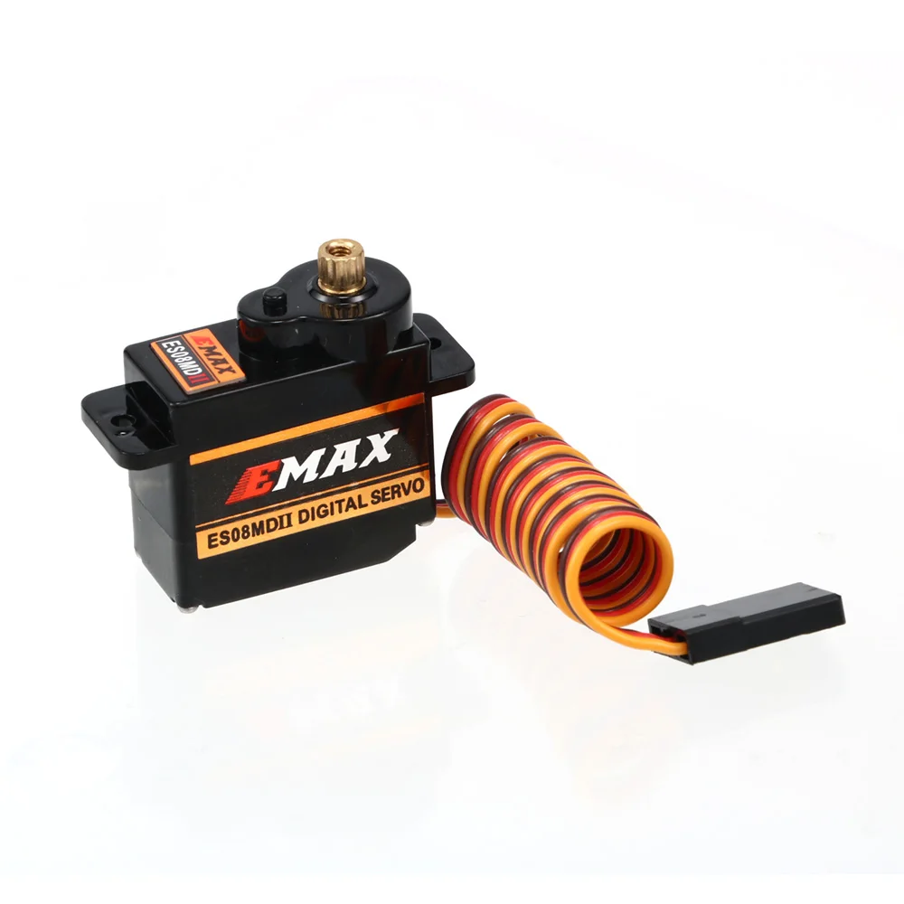 2/4/10pcs EMAX  ES08MD II Metal GEAR Digital Servo up SG90 ES08A ES08MA MG90S TREX 450 Helicopter Airplane Rc Robot view 4