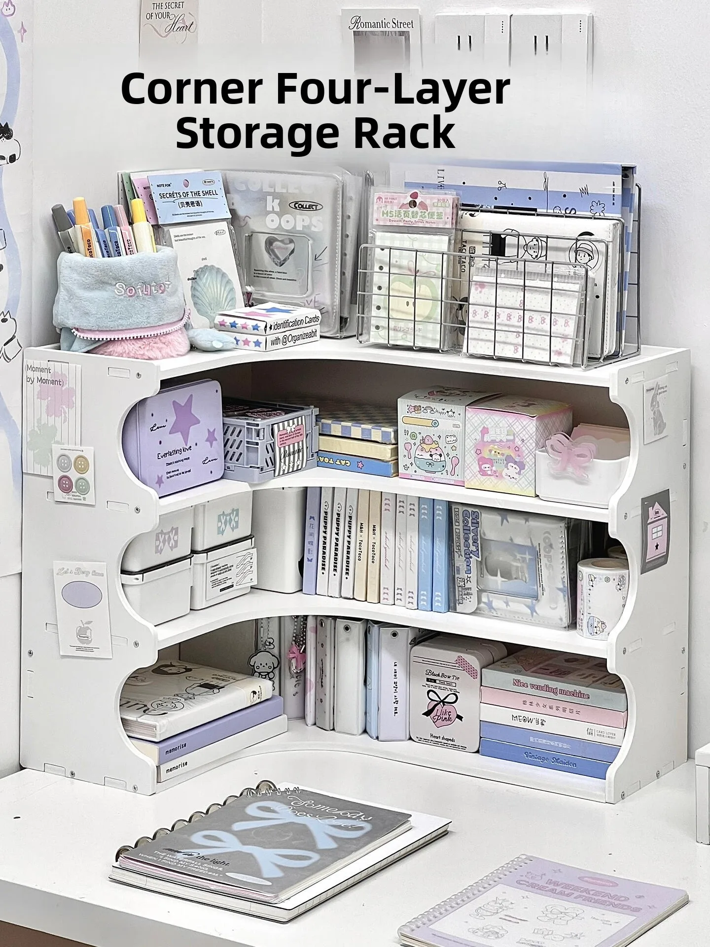 

Большой угловой настольный органайзер Capaci, офисный стол, чашка для хранения книг, Ra Fem, канцелярские принадлежности, чашка для хранения книг, эльф