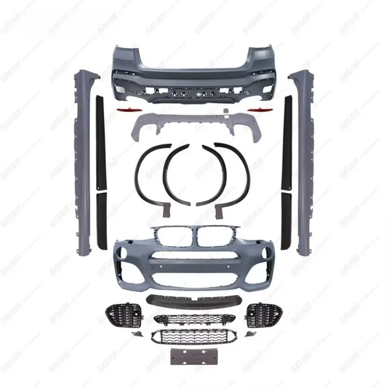 طقم الجسم X4 F26 يصل إلى MT طقم الجسم مع المصد الأمامي الخلفي التنانير الجانبية الناشر عجلة الحاجب #6