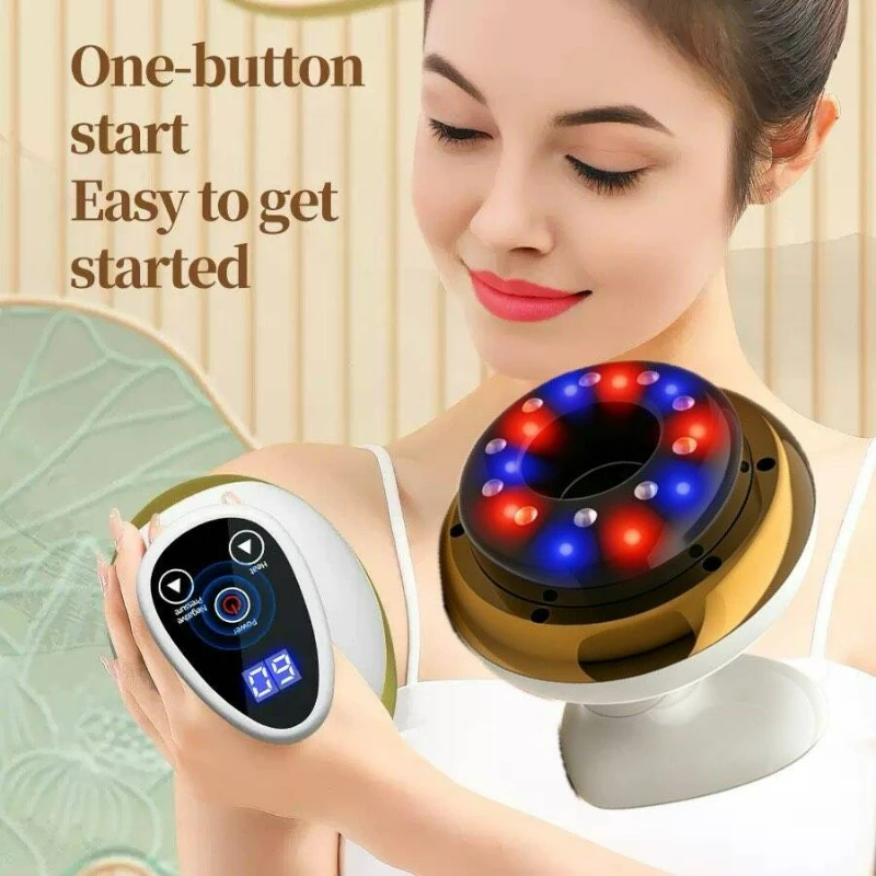 Electric Gua Sha Board Beauty Device Massage Device, Electric Meridian Brush Home Use Abdominal Kneading Gua Sha Board
