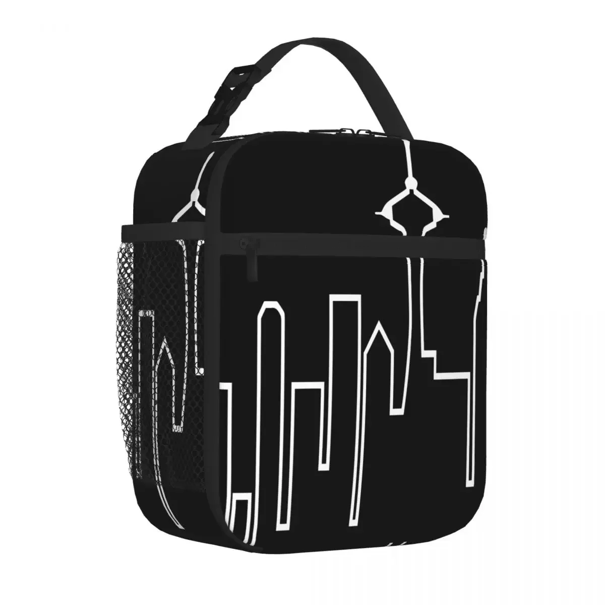 Hot Sale Seattle Skyline Frasier Mens Style Insulated Snack Tote Urban Commute Camping Lunch Bag