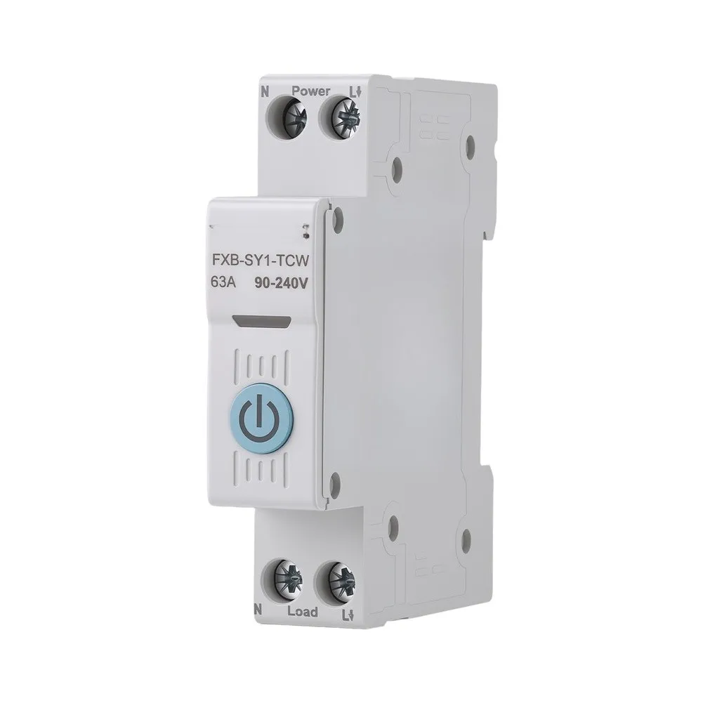 For Smart Home Environment 63A Energy Metering Breaker Real Time Energy Usage Monitoring Remote Control Circuit Breaker