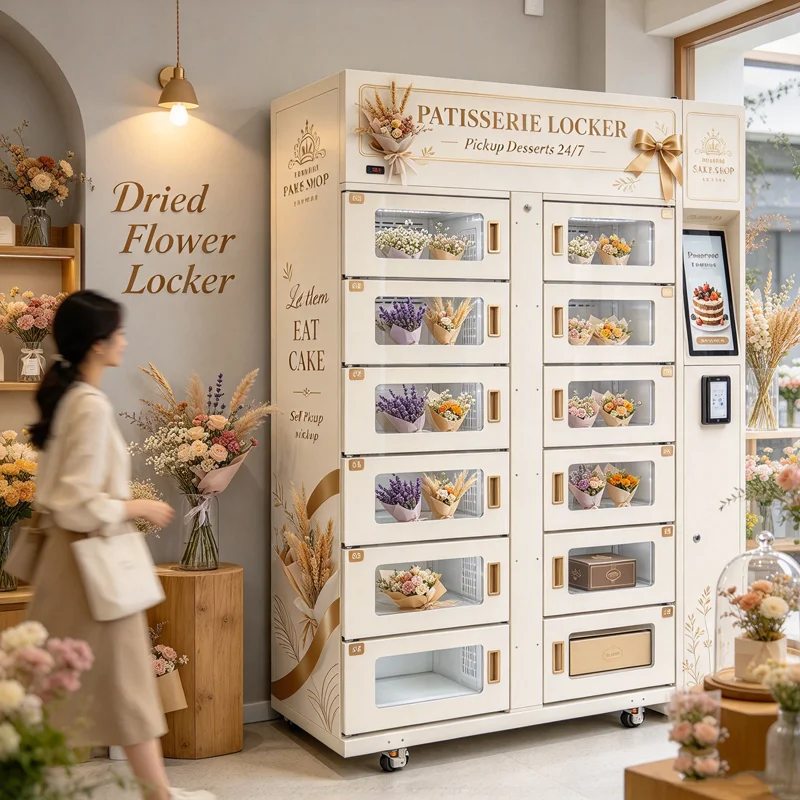 Intelligent Locker Smart Locker System Refrigerated for Farm Fruits Vegetables Honey Produce Custom