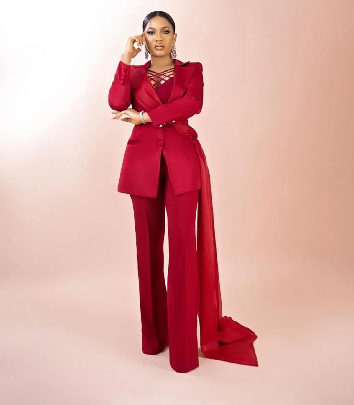 Designer Candy Color Mother Of The Bride Pant Suits Formal Office Female Suit Lady Blazer Wear Prom Party Business Outfits