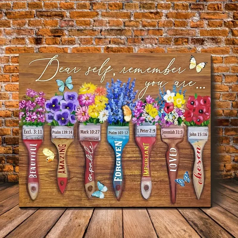 لوحة قماشية بدون إطار لغرفة المعيشة وغرفة النوم ، رسومات جدارية مطبوعة بإطار ، فراشة ، عزيزي ، ذاتي ، أنت ، غرفة المعيشة ، 1 * * #1