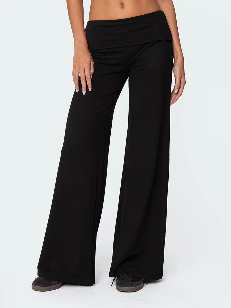 Women’s Fold Over Flare Pants 24