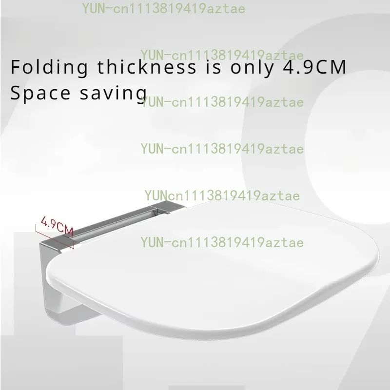 Folding Wall Hanging Urea Formaldehyde Bathroom Chair Shower Stool Entrance Bathroom Invisible Shower Chair Shoe Changing Stool